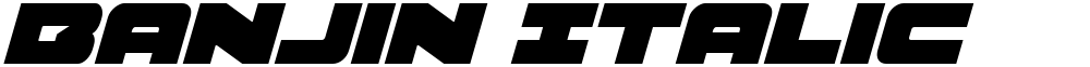 Banjin Italic