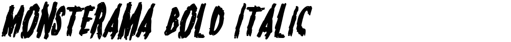 Monsterama Bold Italic