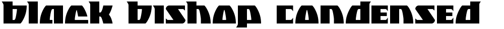 Black Bishop Condensed