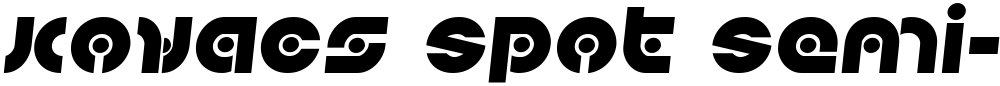 Kovacs Spot Semi-Italic