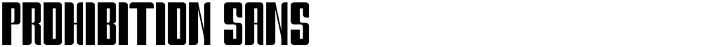 Prohibition Sans