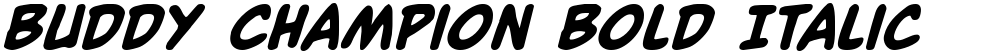 Buddy Champion Bold Italic