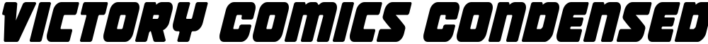 Victory Comics Condensed Semi-Italic