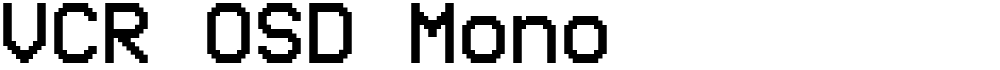 VCR OSD Mono