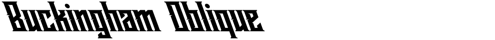 Buckingham Oblique