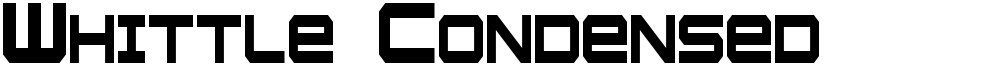 Whittle Condensed