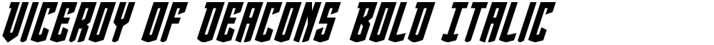 Viceroy of Deacons Bold Italic