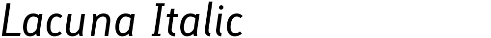 Lacuna Italic