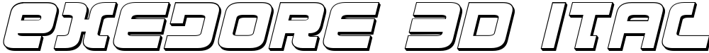 Exedore 3D Italic