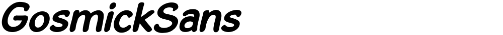 GosmickSans 