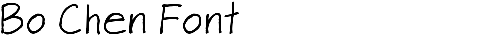 Bo Chen Font