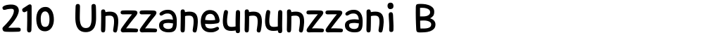 210 Unzzaneununzzani B