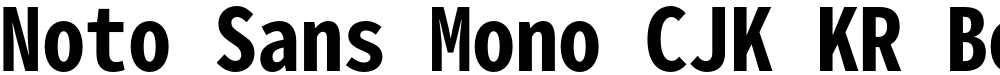 Noto Sans Mono CJK KR Bold