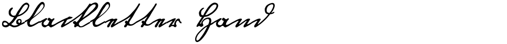 Blackletter Hand