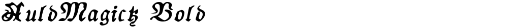 AuldMagick Bold