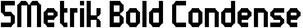 5Metrik Bold Condensed