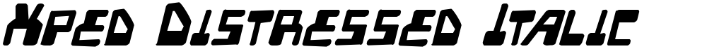 Xped Distressed Italic