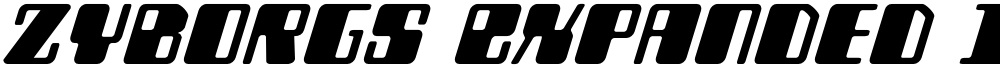 Zyborgs Expanded Italic