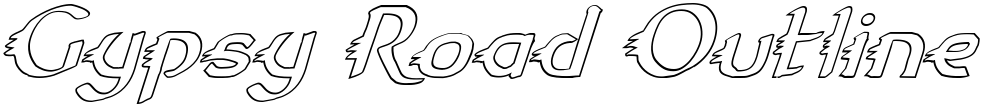 Gypsy Road Outline Italic