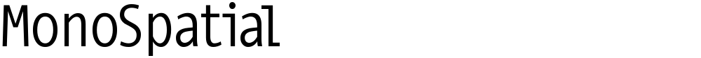MonoSpatial