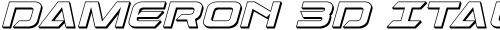 Dameron 3D Italic