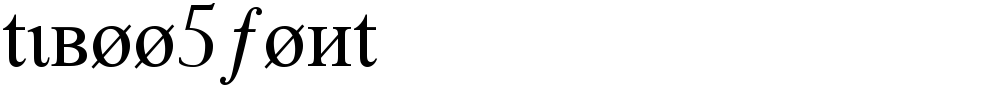 tiboo5font