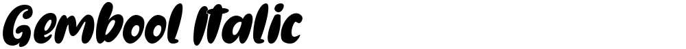 Gembool Italic