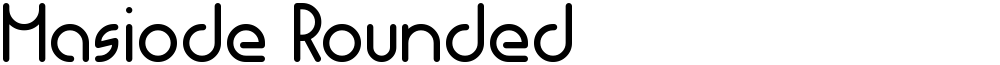 Masiode Rounded