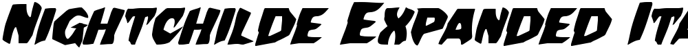 Nightchilde Expanded Italic