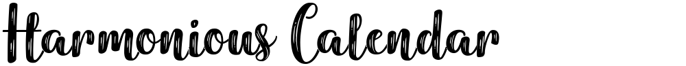 Harmonious Calendar