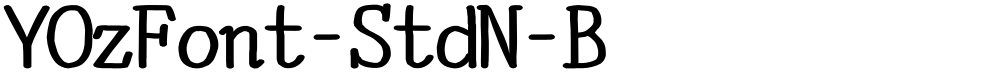 YOzFont-StdN-B
