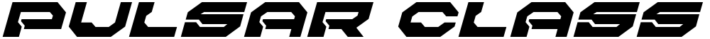 Pulsar Class Solid Expanded Italic