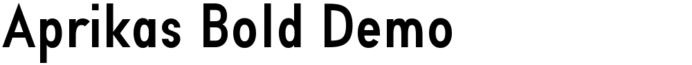 Aprikas Bold Demo
