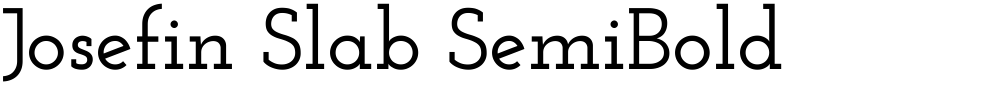 Josefin Slab SemiBold