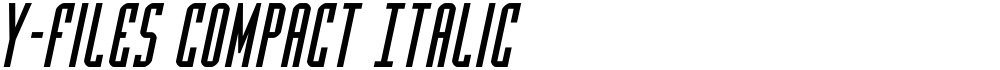 Y-Files Compact Italic