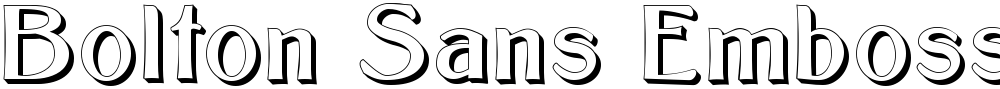 Bolton Sans Embossed