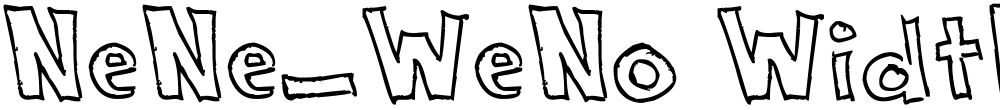 NeNe_WeNo Width HandWrite