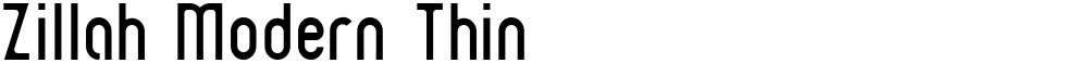 Zillah Modern Thin