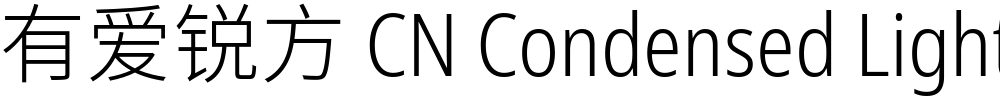 有爱锐方 CN Condensed Light