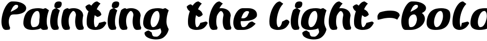 Painting the Light-Bold-Italic