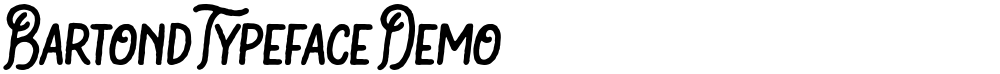 Bartond Typeface Demo