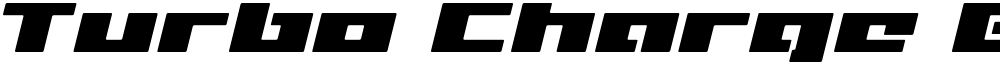 Turbo Charge Expanded Italic