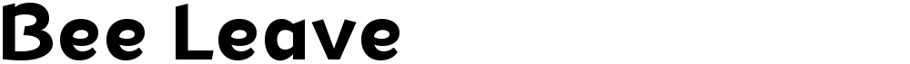 Bee Leave