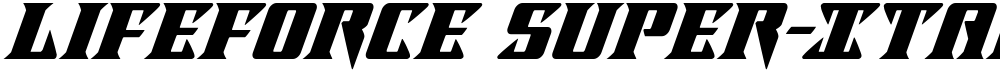 Lifeforce Super-Italic