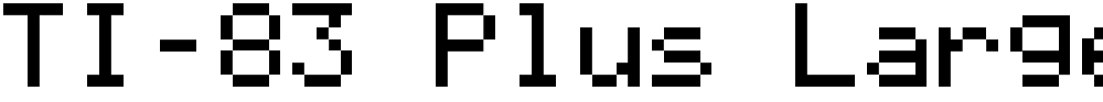 TI-83 Plus Large