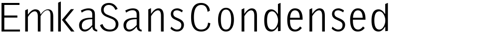 EmkaSansCondensed