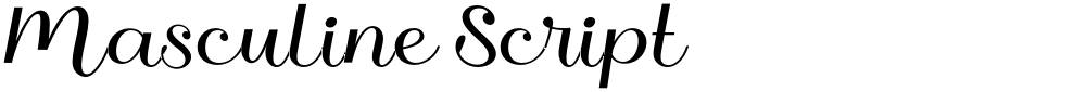 Masculine Script