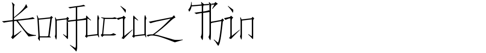 Konfuciuz Thin