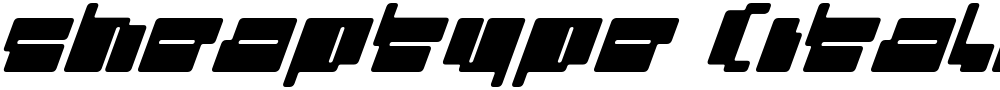 cheaptype (italic)