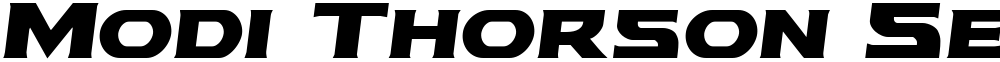 Modi Thorson Semi-Italic